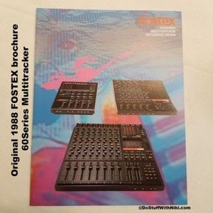 Original 1988 FOSTEX brochure 60Series Multitracker